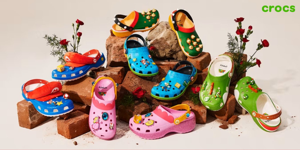 Annonce d'une collection de chaussures Super Mario
