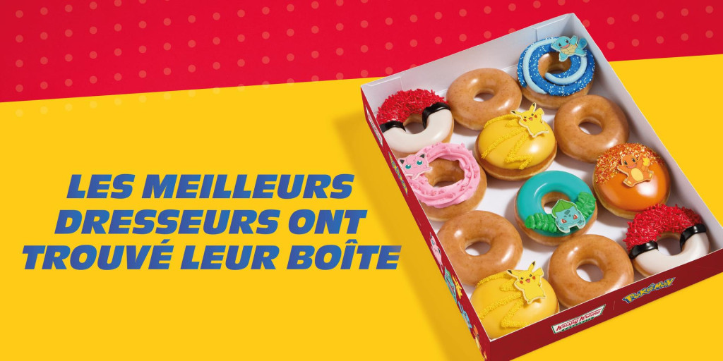 Les doughnuts PokĂ©mon arrivent en Ă©dition limitĂ©e chez Krispy Kreme en France