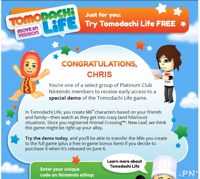 Tomodachi life game