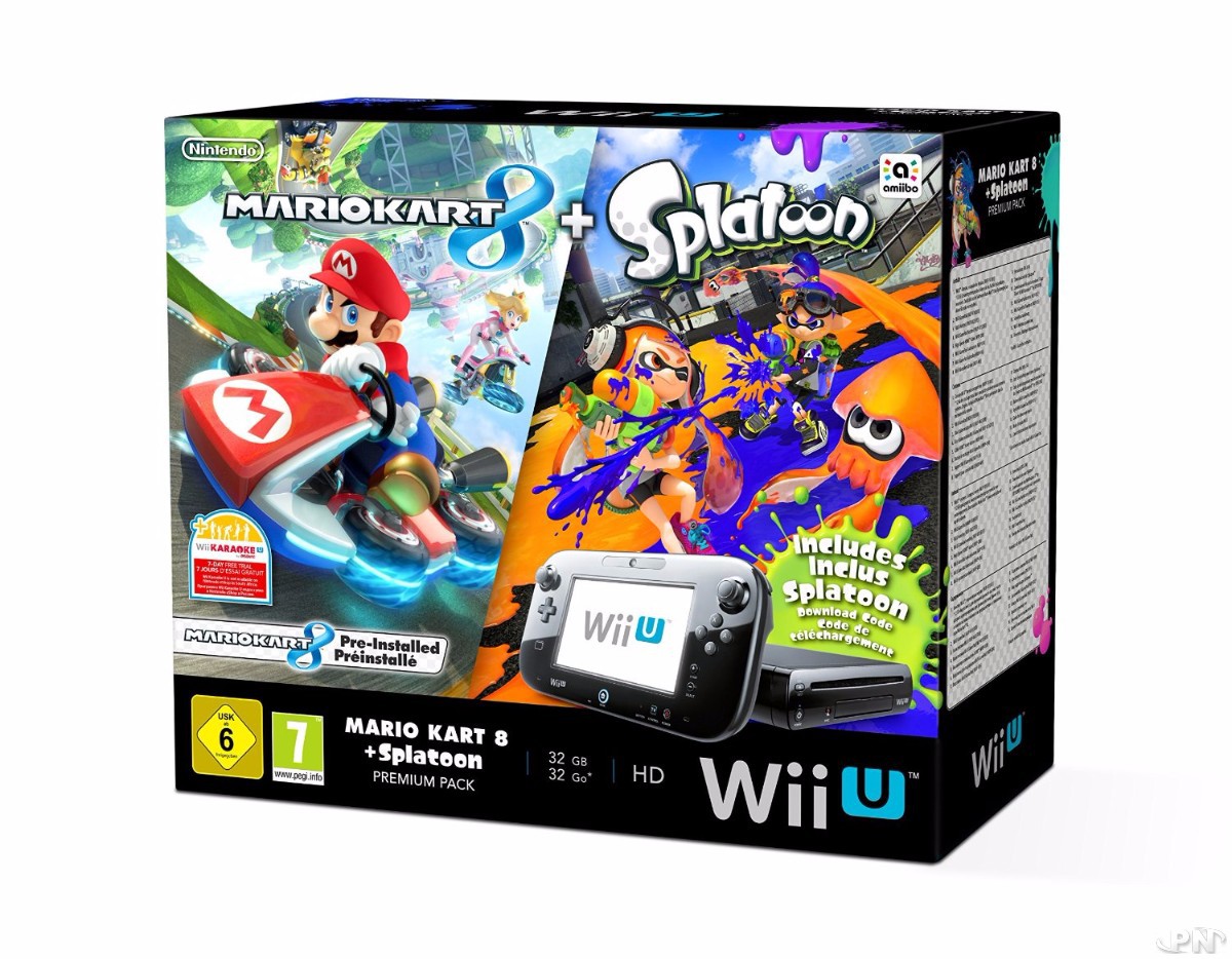 Bundle Wii U Splatoon Mario Kart 8