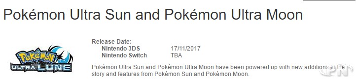 Pokémon Ultra Soleil et Ultra Lune sortira-t-il aussi sur Switch ?