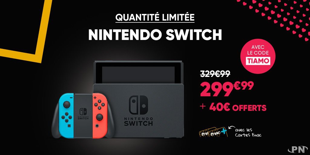 🔥 Bon plan : Pack Console Nintendo Switch + 4 jeux à 359,99€ au lieu de  499,95€