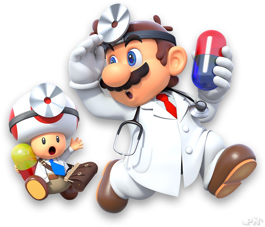 Dr. Mario et Toad en pleine course dans Dr. Mario World sur smartphone