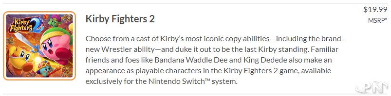 Kirby Fighters 2 annoncé sur play.nintendo.com