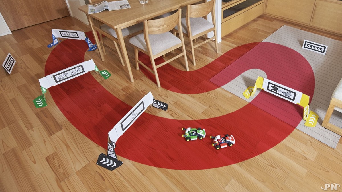 Mario Kart Live Home Circuit : exemple de tracé