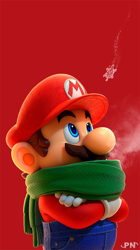Fond d'écran mobile Super Mario 2020 : mario avec son écharpe