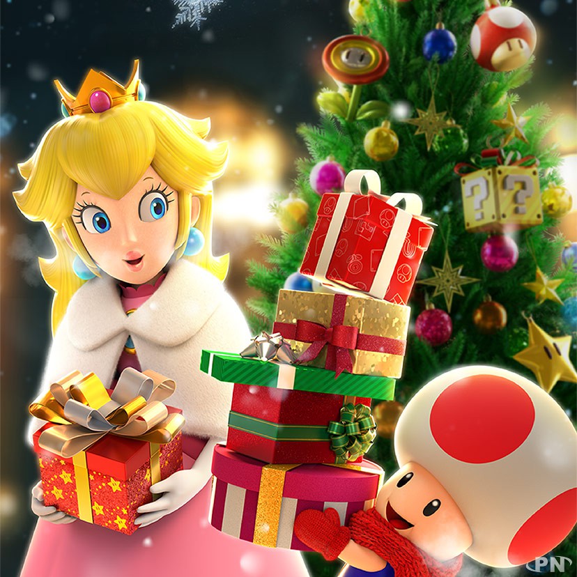 Noël Nintendo : Toad offre ses cadeaux à Peach