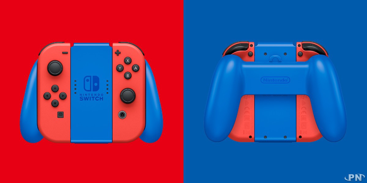 Joy-Con et Joy-Con Grip de la Switch Mario Red & Blue Edition