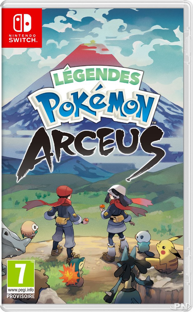 Jaquette française de Légendes Pokémon : Arceus (date de sortie : 28 janvier 2022)