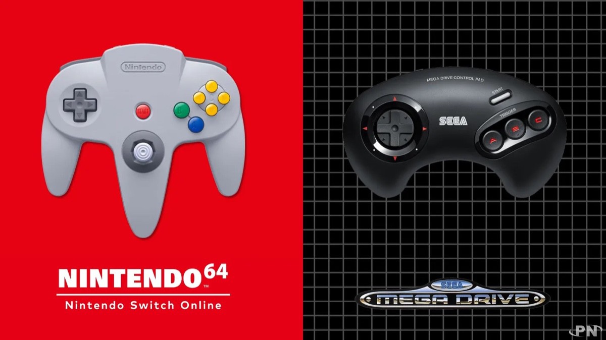 Les manettes de la Nintendo 64 et de la SEGA Megadrive pour Nintendo Switch