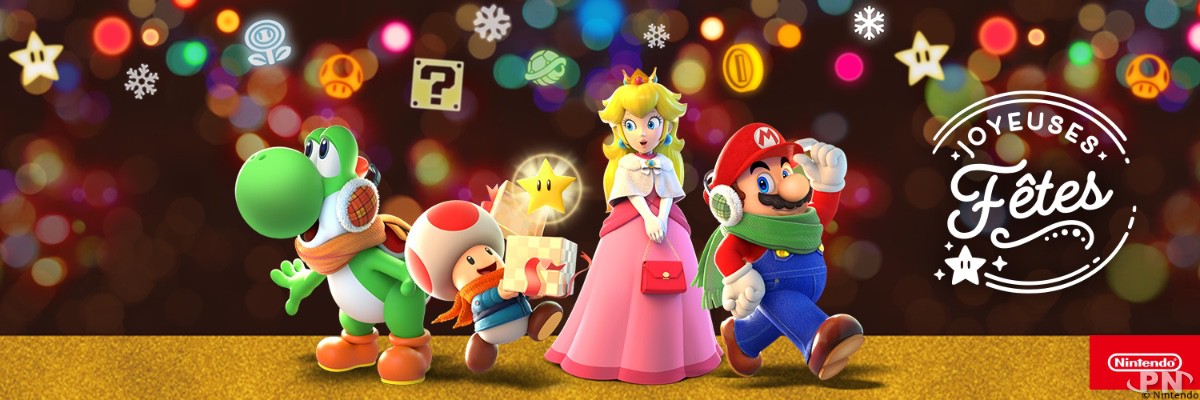 Nintendo Noël : l'artwork officiel qu'on adore utiliser tous les ans :p