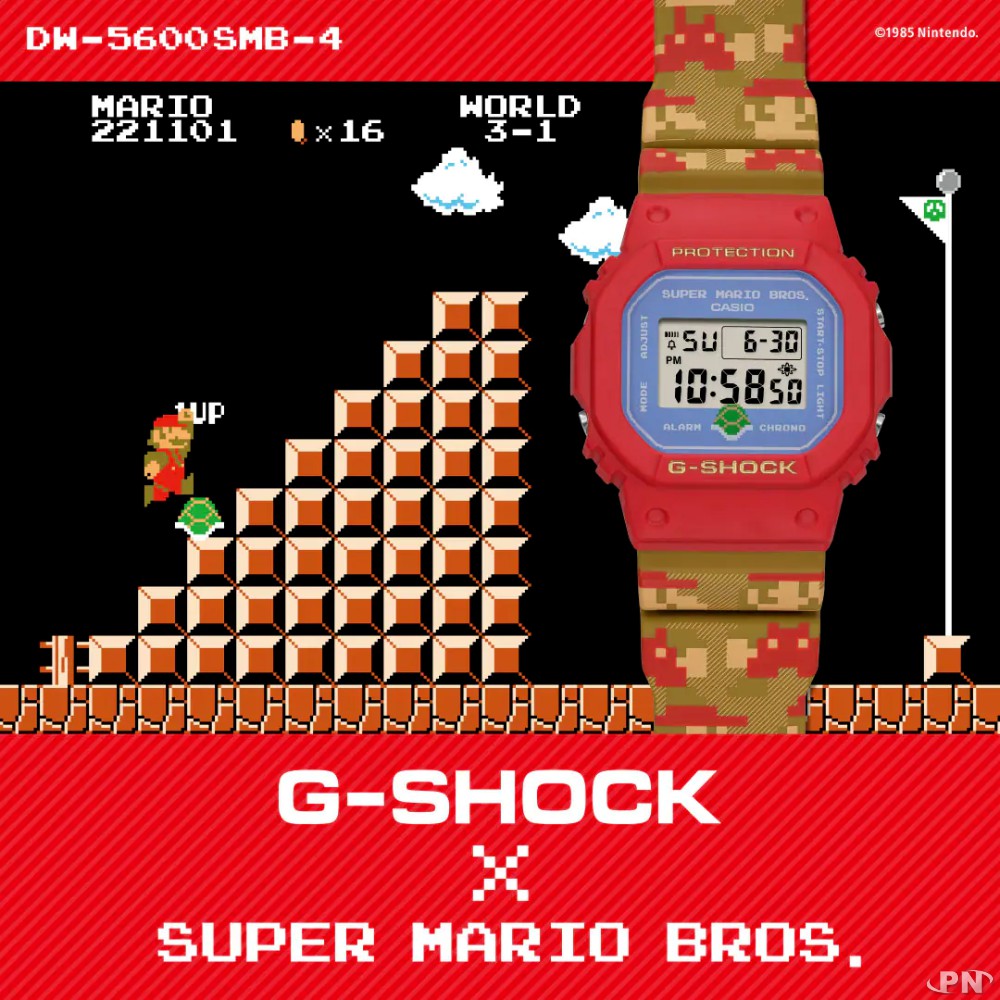 "Super Mario Bros" s'associe à Casio pour créer une montre unique