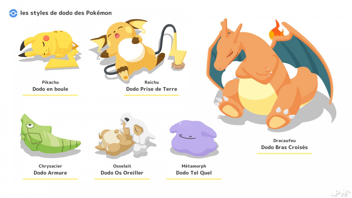 Les styles de dodo des Pokémon
