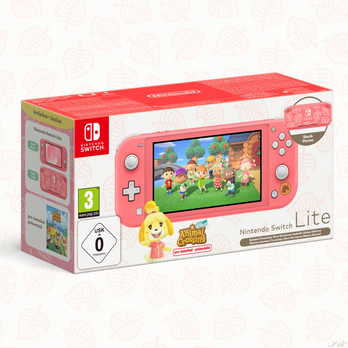 Nouveau bundle Nintendo Switch Lite avec Animal Crossing: New Horizons (corail)