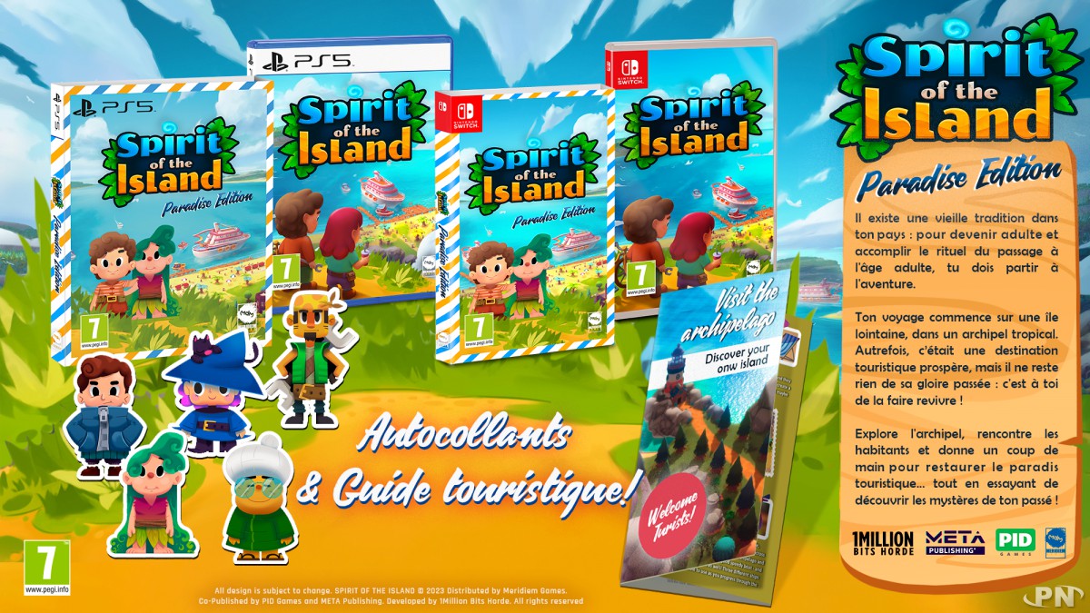Paradise Edition du jeu Spirit of the Island, sortie à l'automne 2023