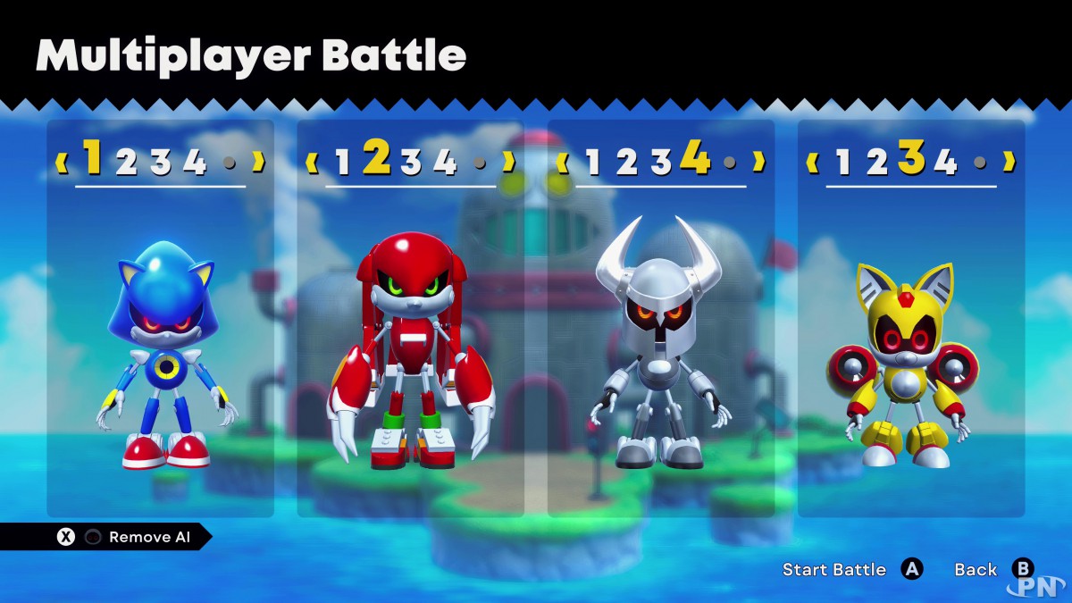 Mode Battle de Sonic Superstars
