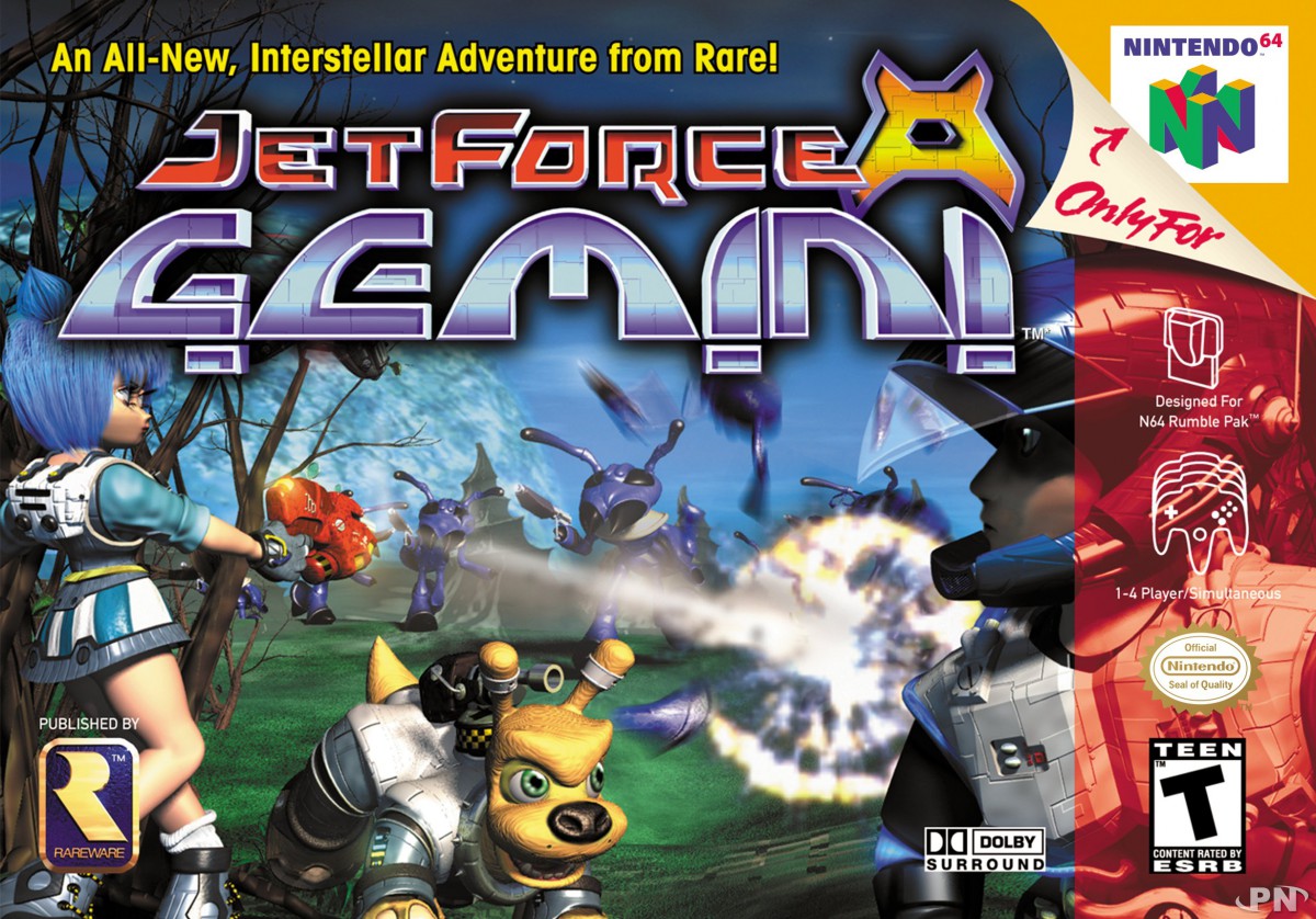 Jaquette américaine de Jet Force Gemini (Nintendo 64)