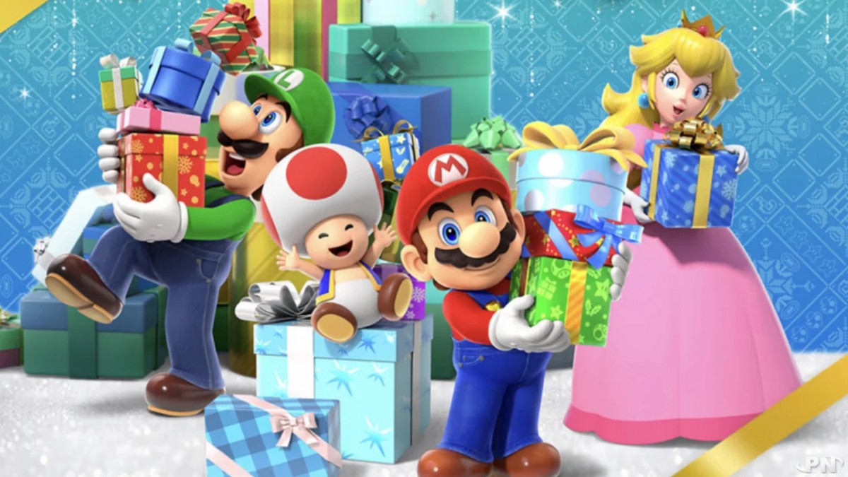 Super Mario et ses amis s'affairent pour préparer un Noël Nintendo