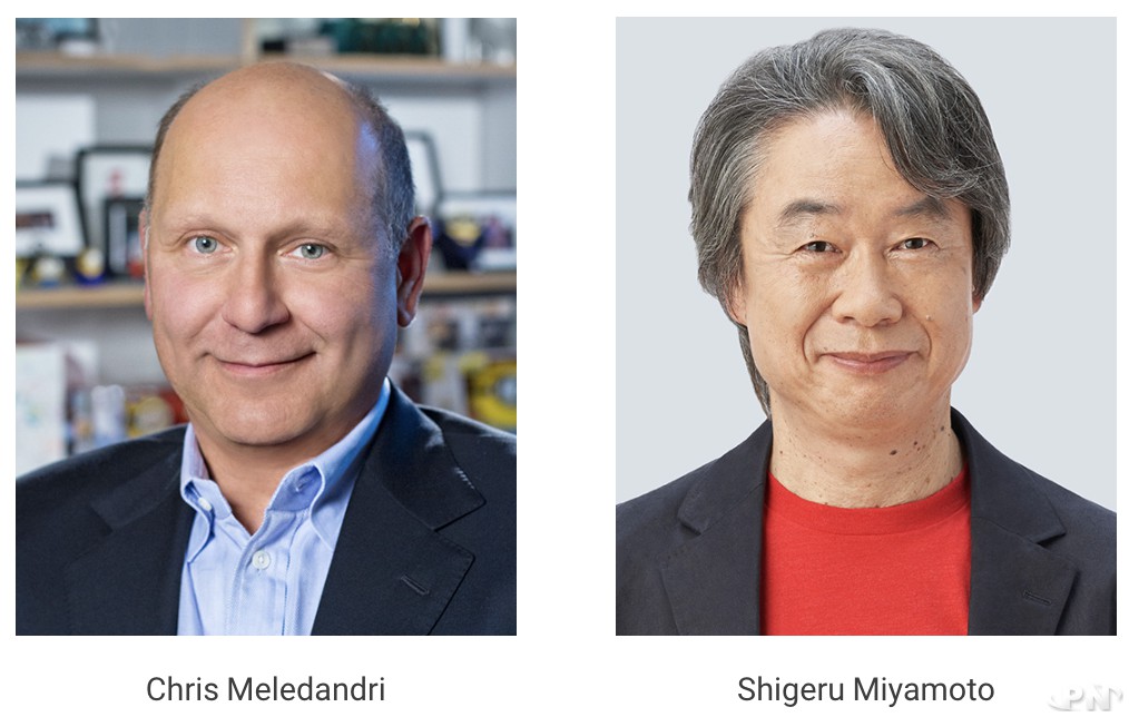 Photos de Chris Meledandri et Shigeru Miyamoto (c) Nintendo 2024