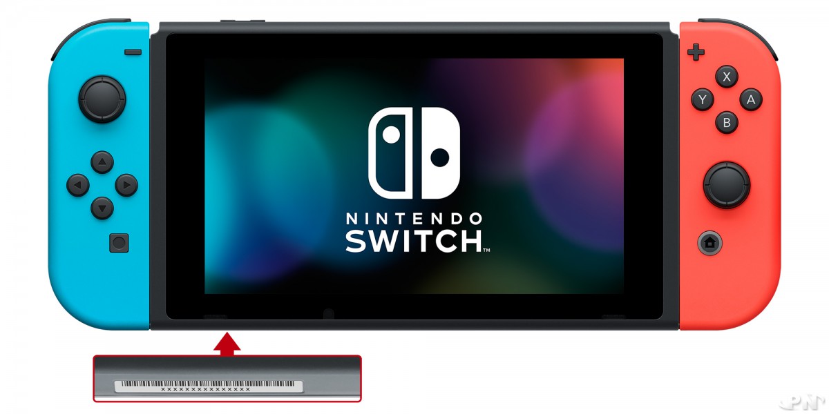 Accéder au numéro de série derrière sa console Nintendo Switch