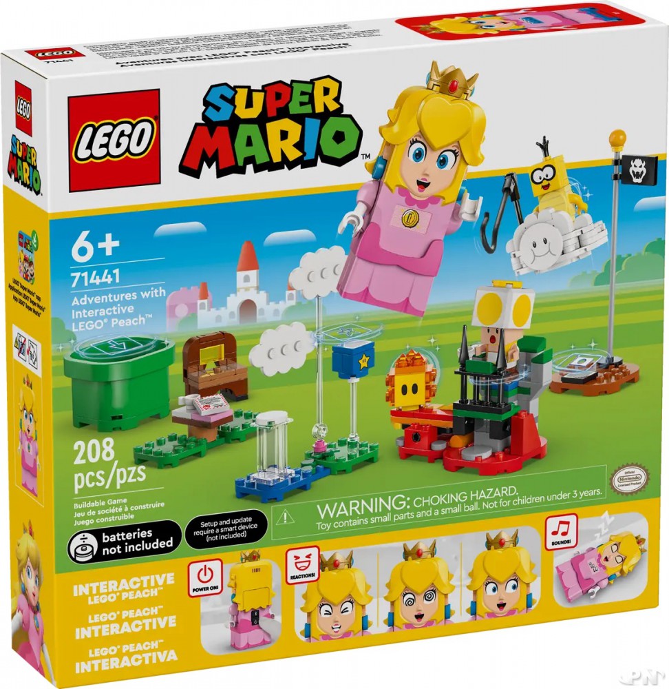 Packaging avant du set Lego Super Mario n°71441 Les Aventures de Lego Peach interactive