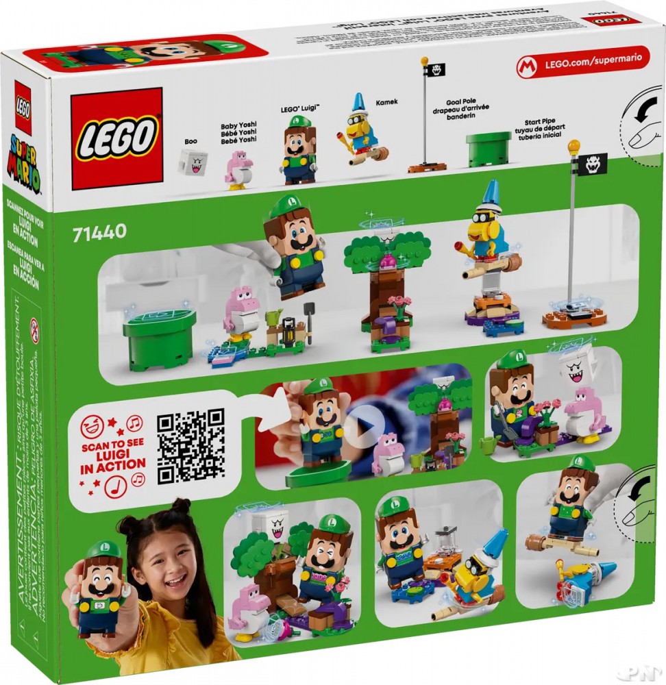 Packaging arrière du set n°71440 : Les Aventures de Lego Luigi interactif