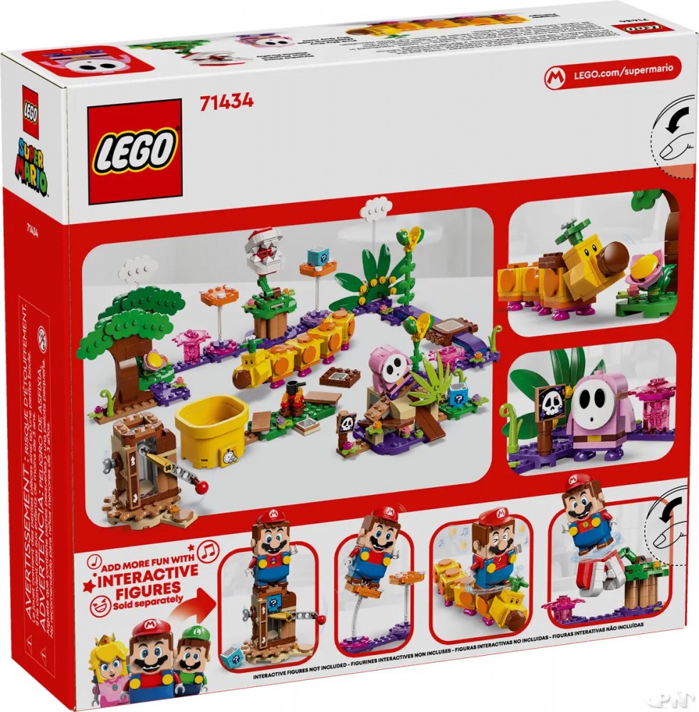 Arrière du packaging du Set Lego Super Mario : Set de créateur jungle Cassis