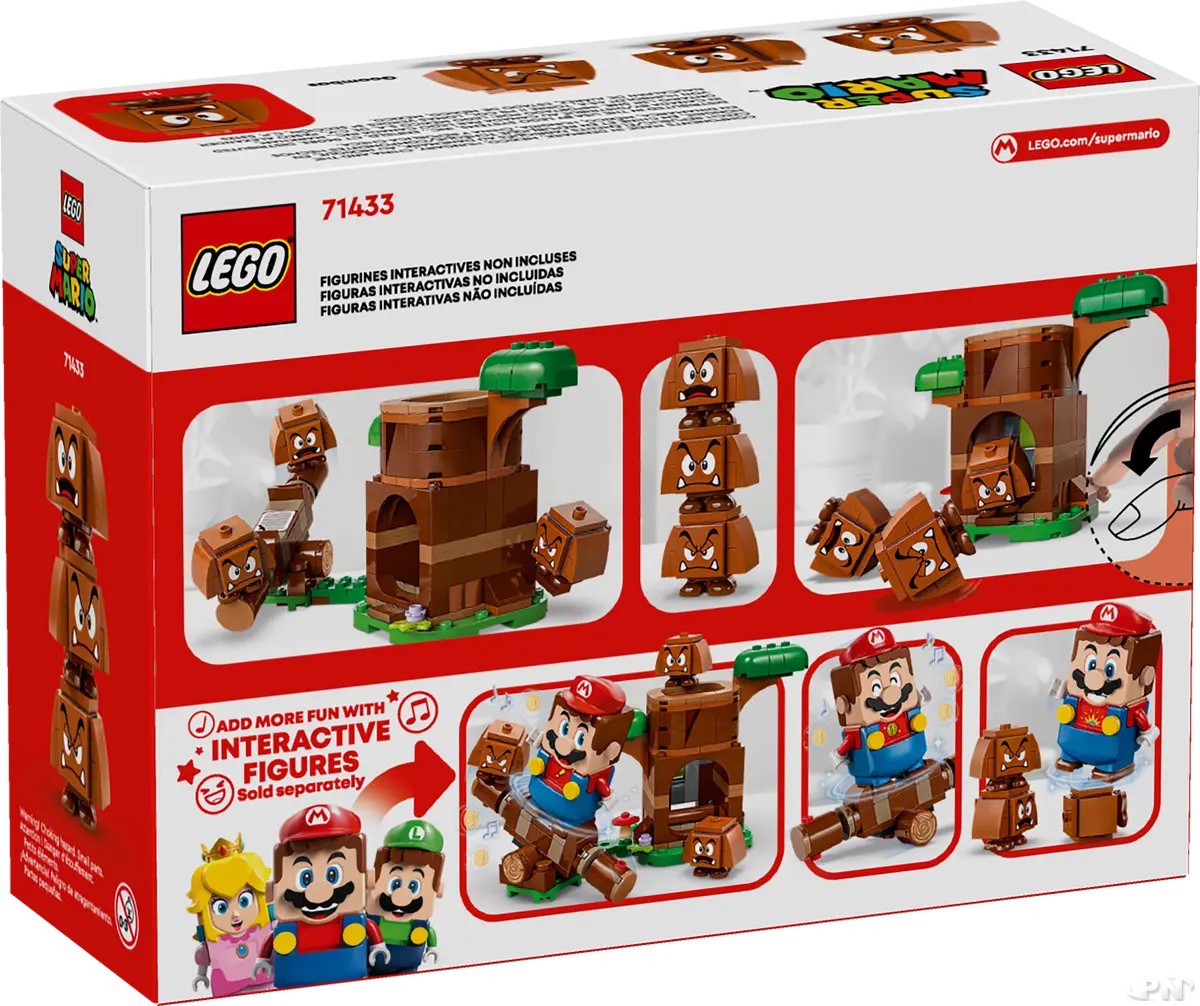 Packaging arrière du Set Lego Super Mario n°71433 : Terrain de jeu des Goombas