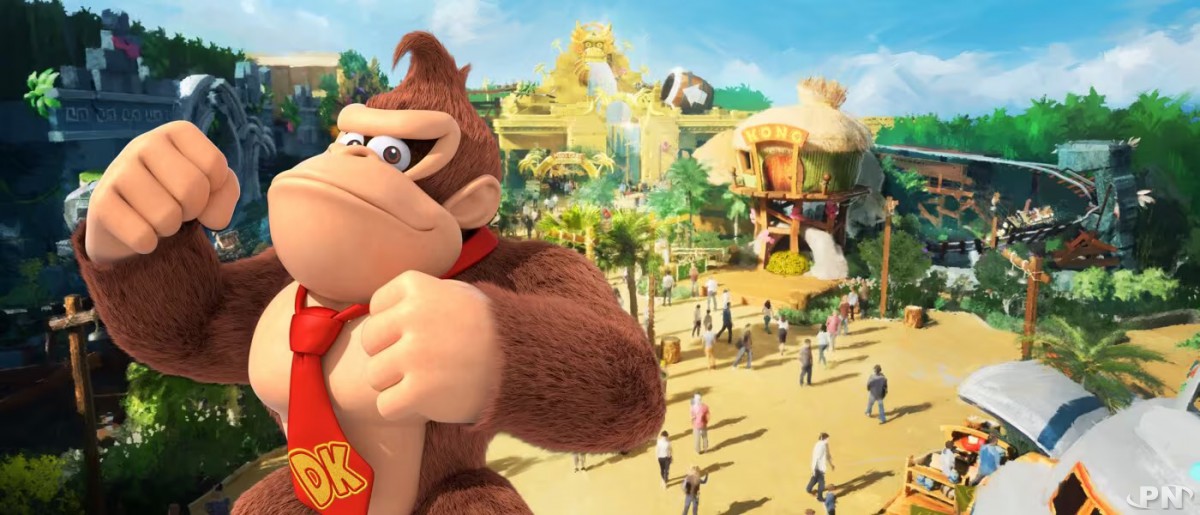 Donkey Kong Country est le nom de la zone Donkey Kong à Super Nintendo World Orlando