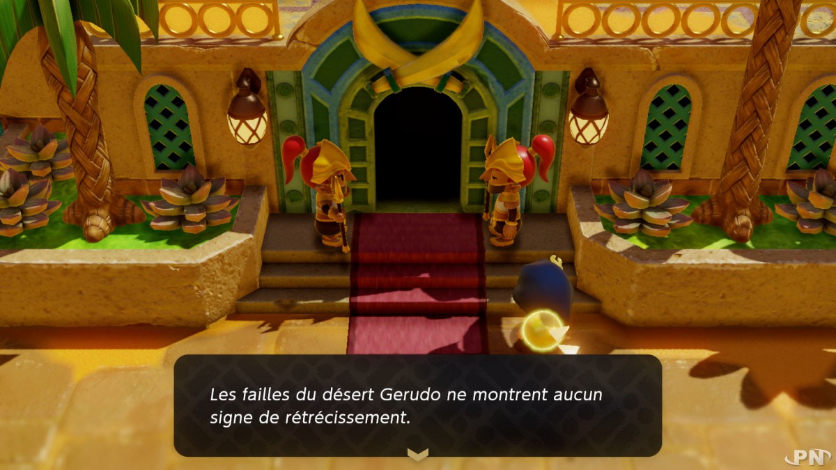 Capture écran du jeu The Legend of Zelda: Echoes of Wisdom (texte en français)