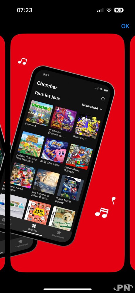 Nintendo Music est disponible sur les stores d'applications