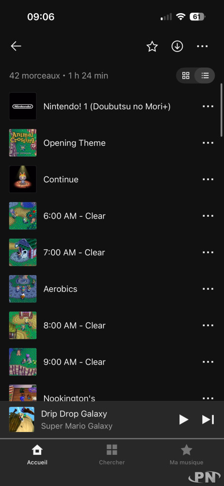 De nouvelles pistes avec Animal Crossing GameCube dans Nintendo Music