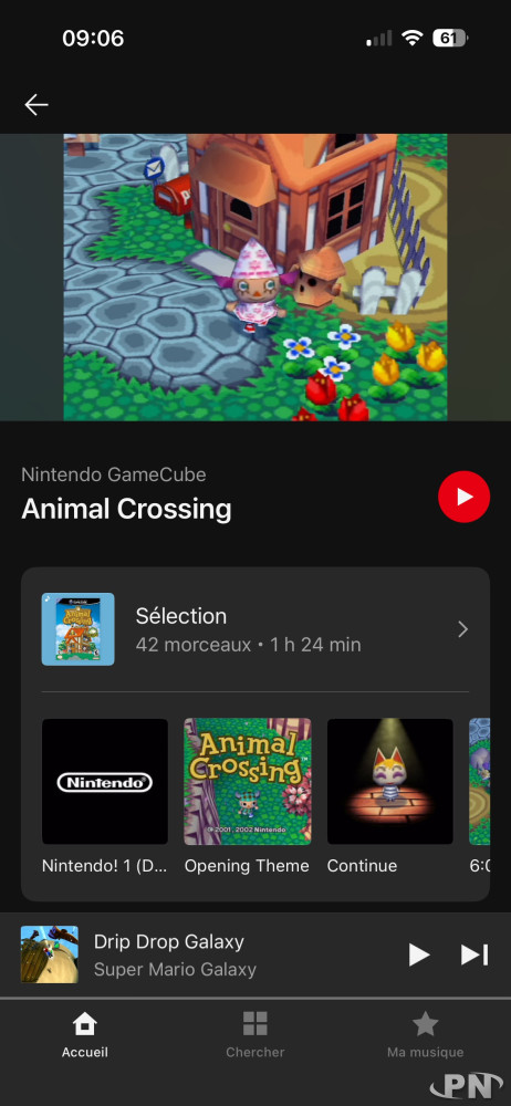 De nouvelles pistes avec Animal Crossing GameCube dans Nintendo Music