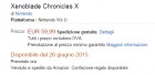 Capture de site web de Xenoblade Chronicles X sur WiiU