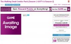 Capture de site web de The Walking Dead sur WiiU