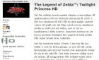 Capture de site web de The Legend of Zelda : Twilight Princess HD sur WiiU