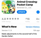 Screenshots de Animal Crossing: Pocket Camp sur Mobile